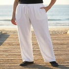 Sport Knit Straight-Leg Pull-On Pants image number null