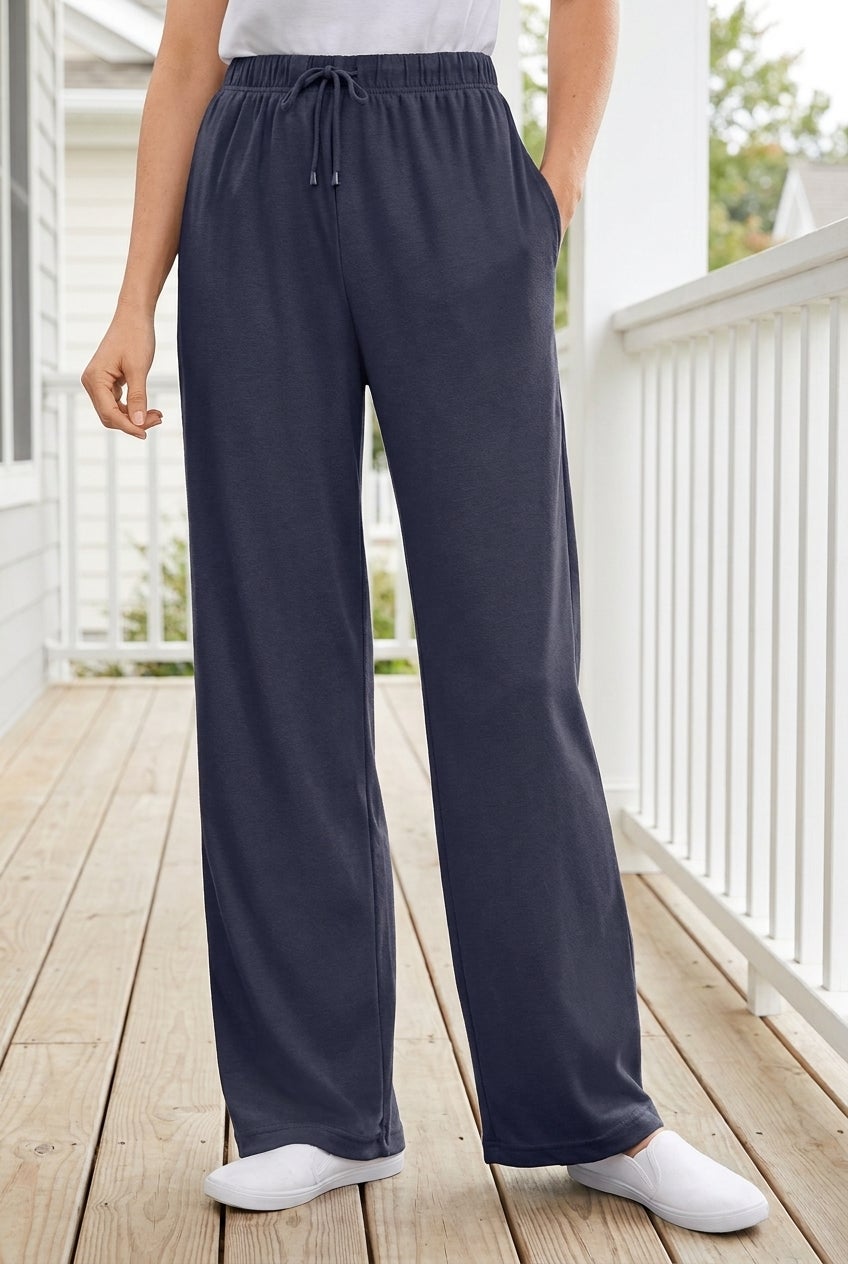 Sport Knit Straight Leg Elastic Pant image number 0