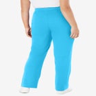 Sport Knit Straight-Leg Pull-On Pants image number null