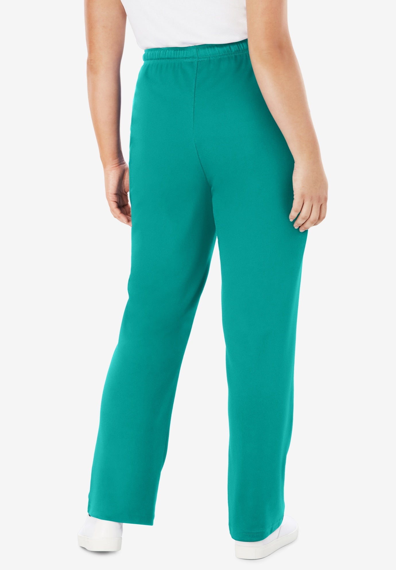 Sport Knit Straight-Leg Pull-On Pants image number 1