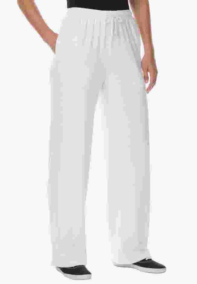 Sport Knit Straight-Leg Pull-On Pants image number 0