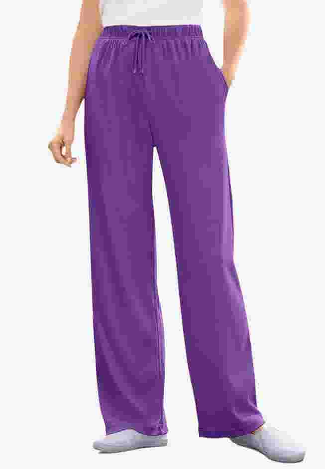 Sport Knit Straight-Leg Pull-On Pants image number 0