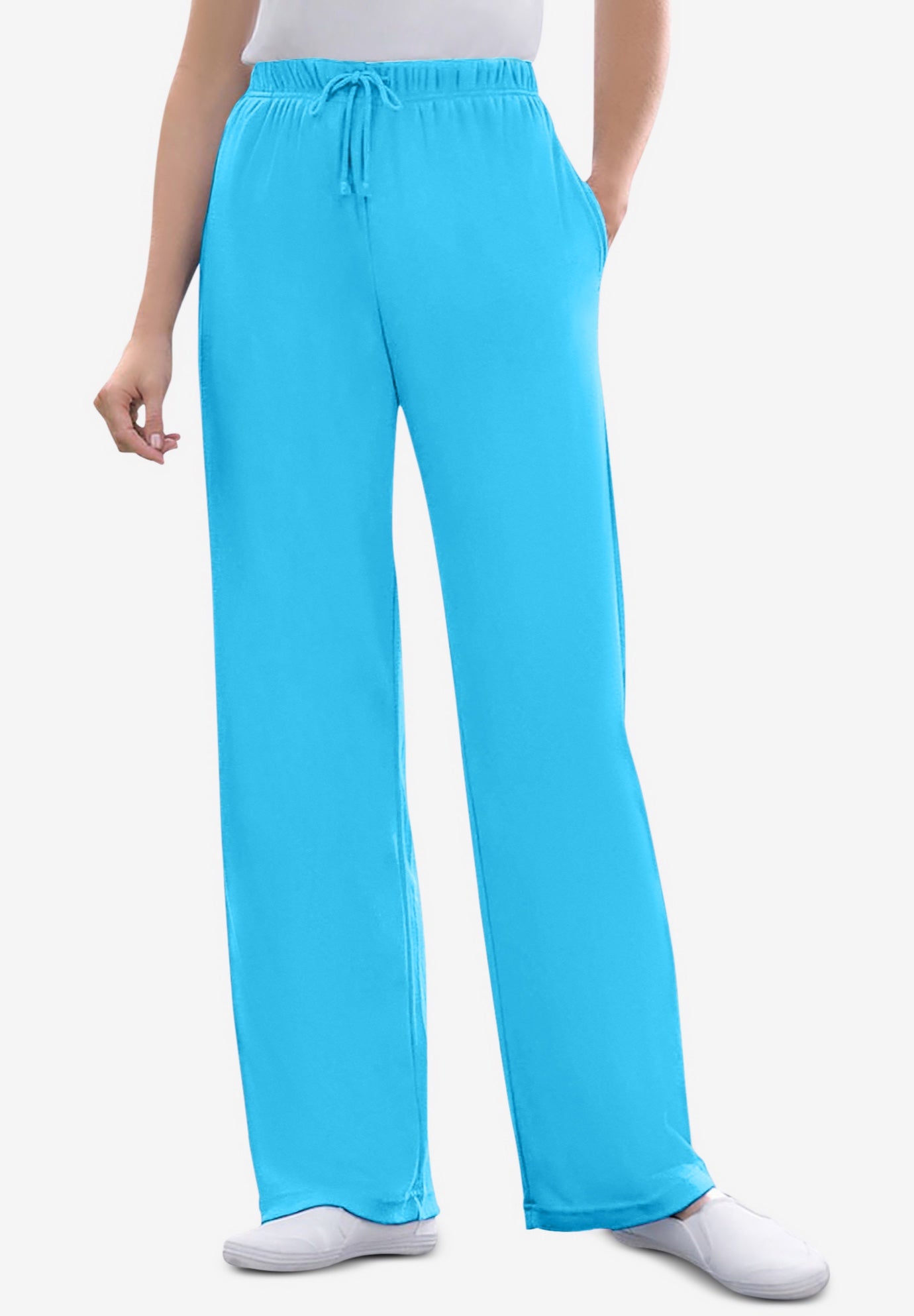 Sport Knit Straight-Leg Pull-On Pants image number 0