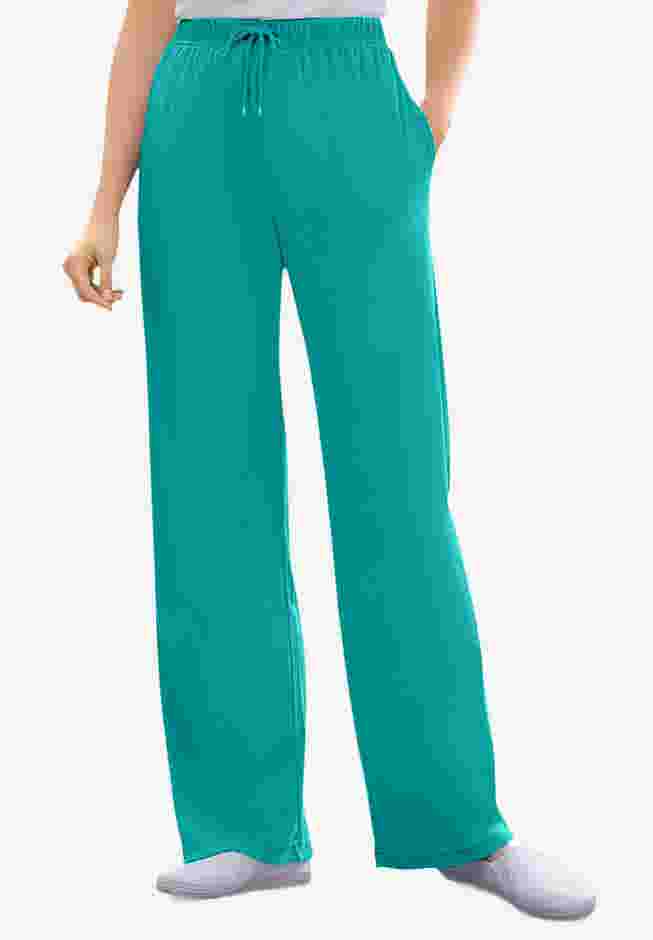 Sport Knit Straight-Leg Pull-On Pants image number 0