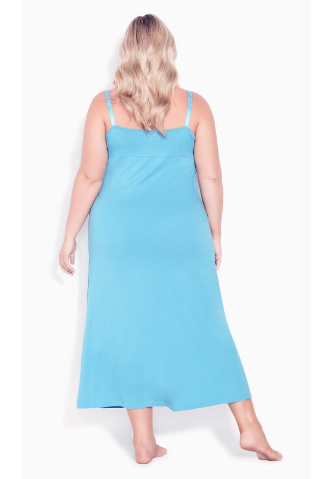 Lace Trim Maxi Sleep Dress image number 1