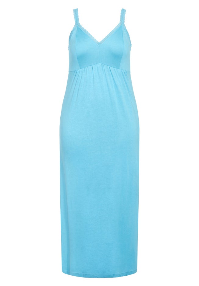 Lace Trim Maxi Sleep Dress image number 2