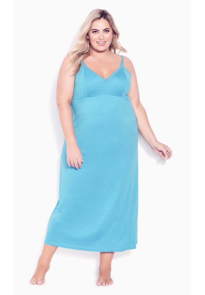 Lace Trim Maxi Sleep Dress image number 0