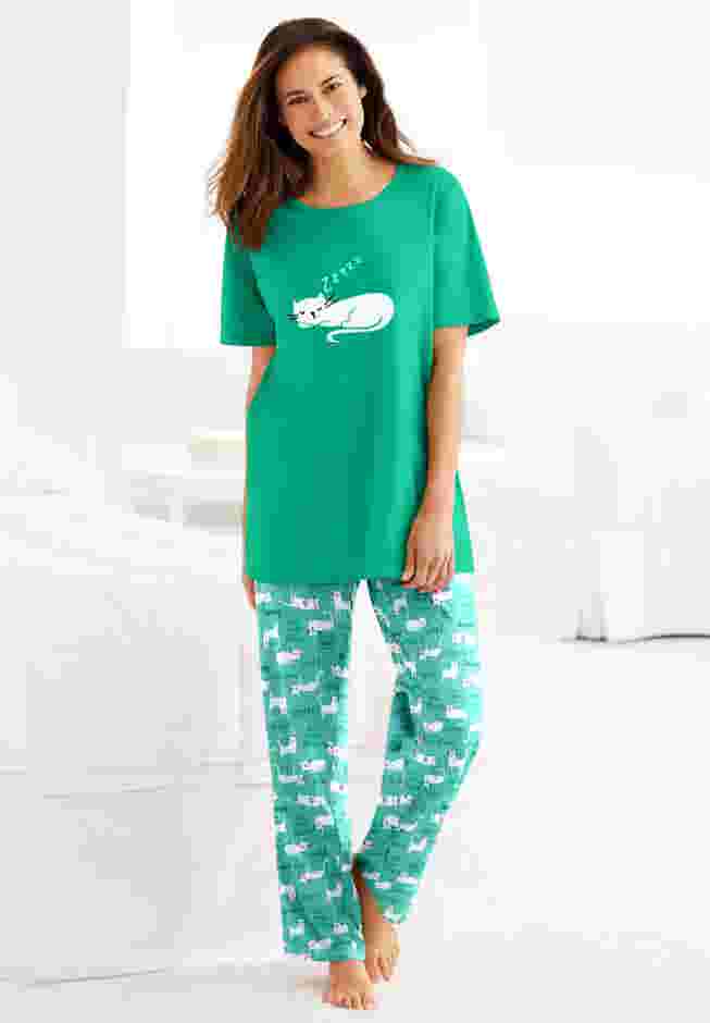Graphic Tee PJ Set image number 3