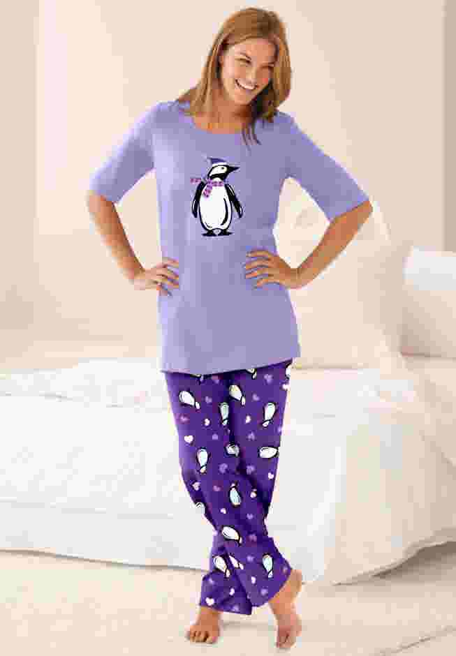 Graphic Tee PJ Set image number 5