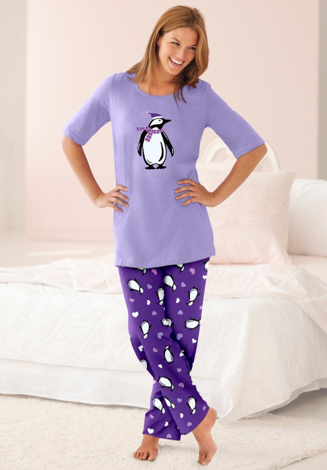 Graphic Tee PJ Set image number 5