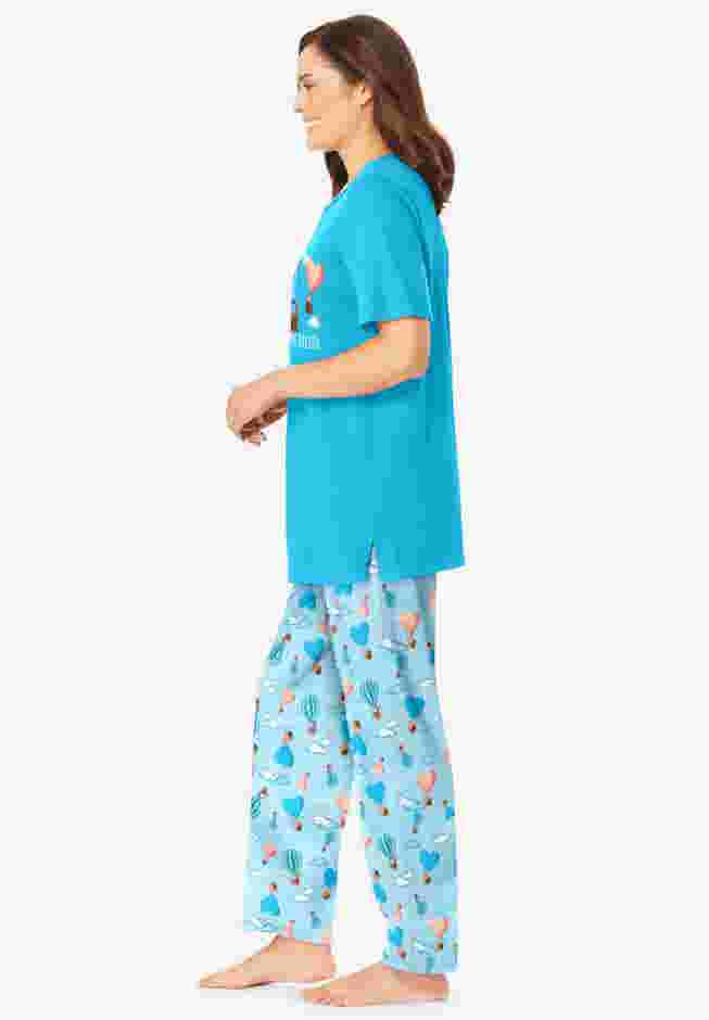 Graphic Tee PJ Set image number 2