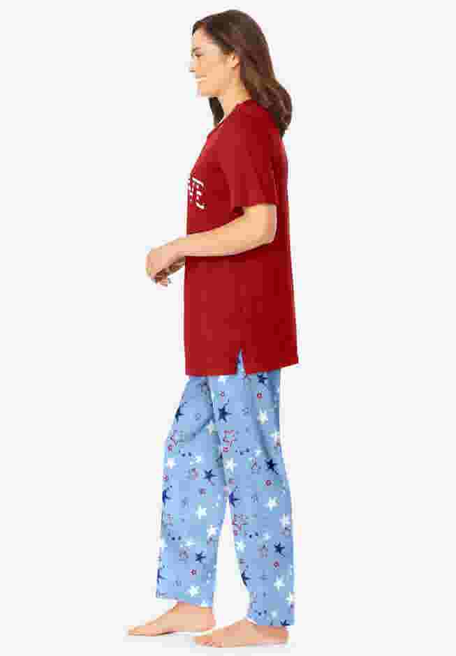 Graphic Tee PJ Set image number 2