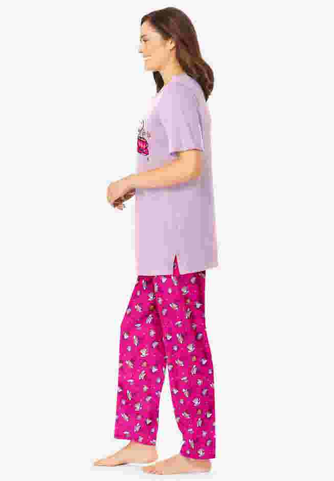 Graphic Tee PJ Set image number 2