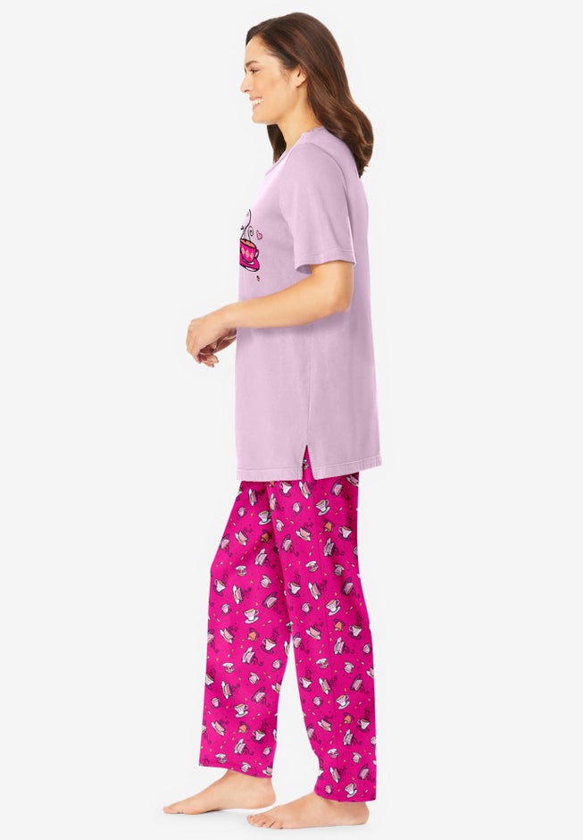 Graphic Tee PJ Set image number 2