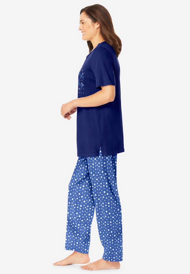 Graphic Tee PJ Set image number 2