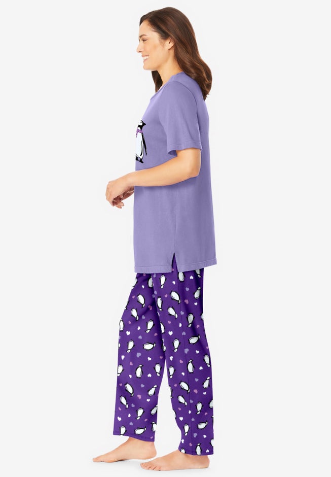 Graphic Tee PJ Set image number 2