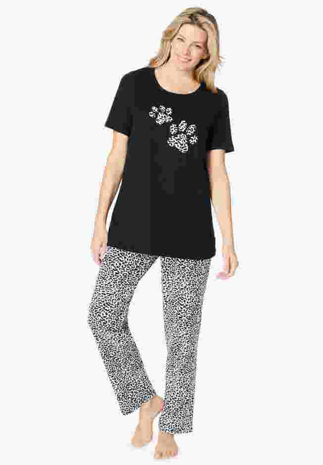 Graphic Tee PJ Set image number 0