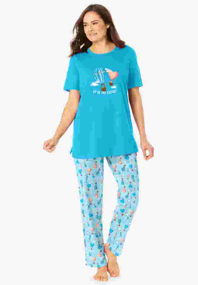Graphic Tee PJ Set image number 0