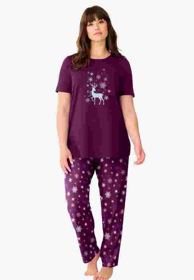 Graphic Tee PJ Set image number 0