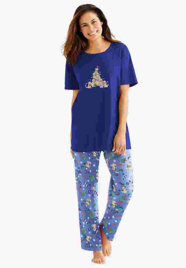 Graphic Tee PJ Set image number 0
