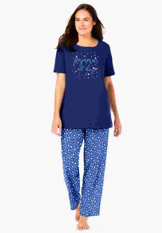 Graphic Tee PJ Set image number 0