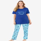 Graphic Tee PJ Set image number null