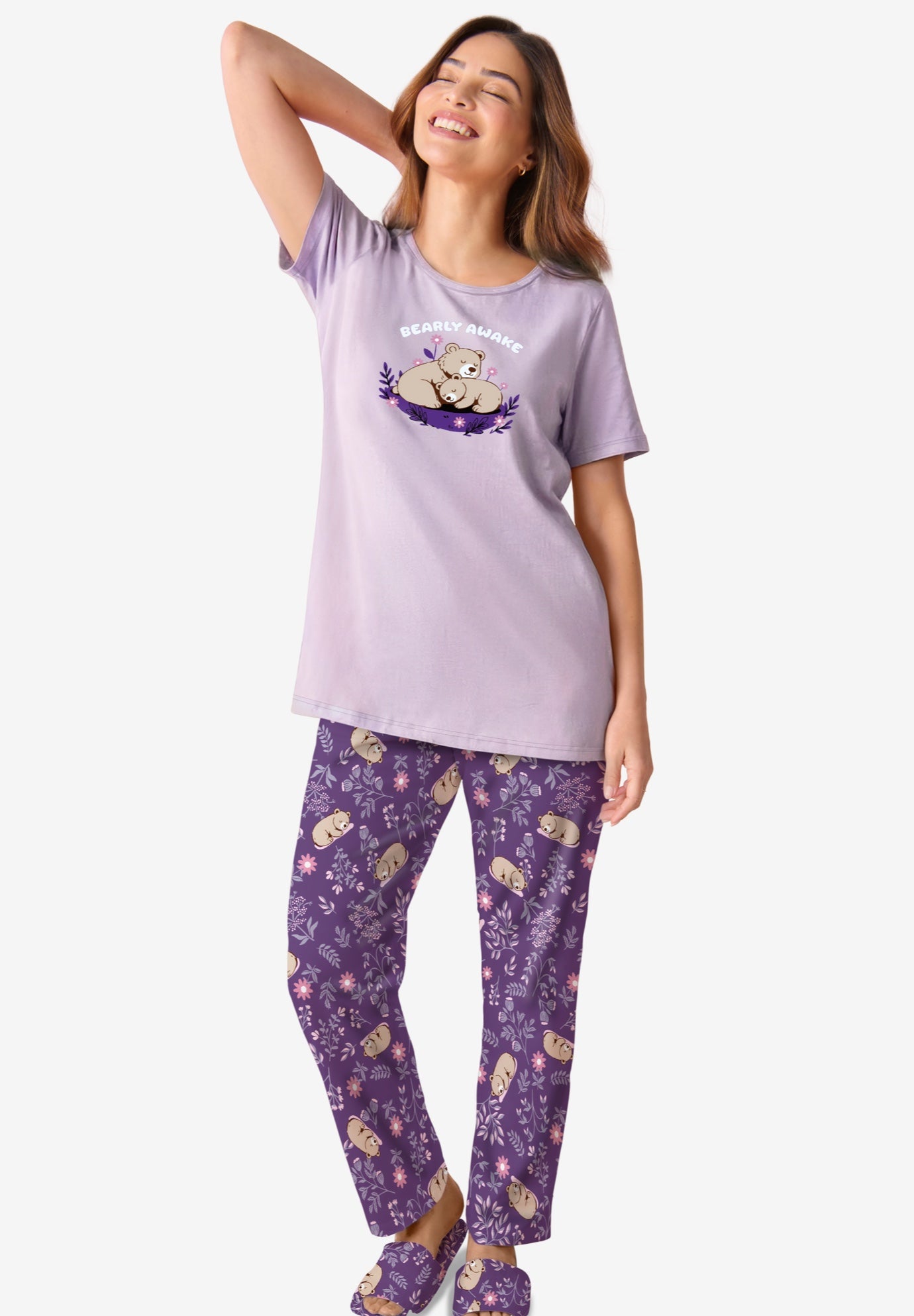 Graphic Tee Pure Cotton PJ Set image number 0