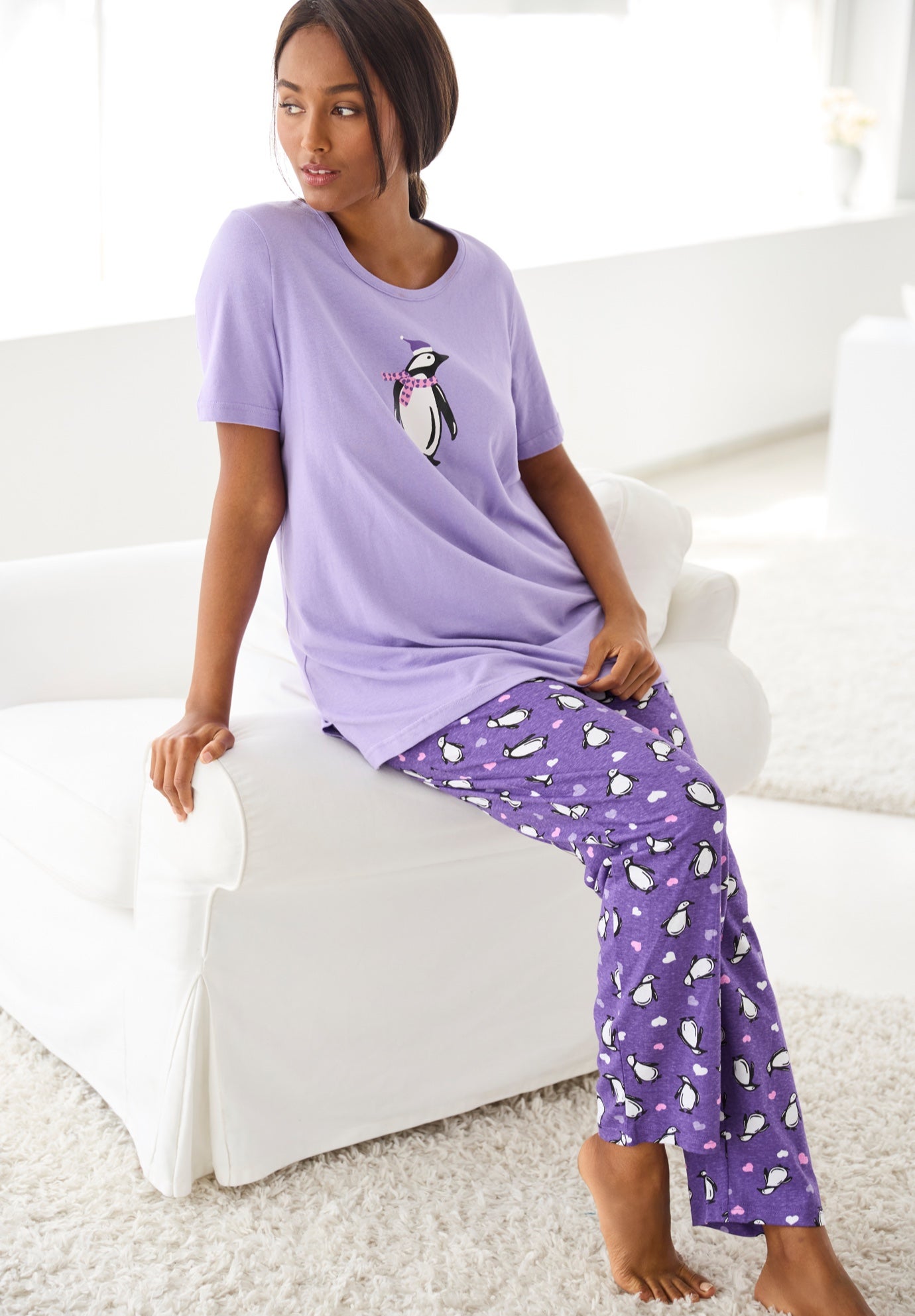 Graphic Tee PJ Set image number 0