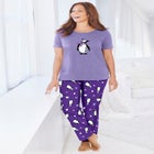 Graphic Tee PJ Set image number null