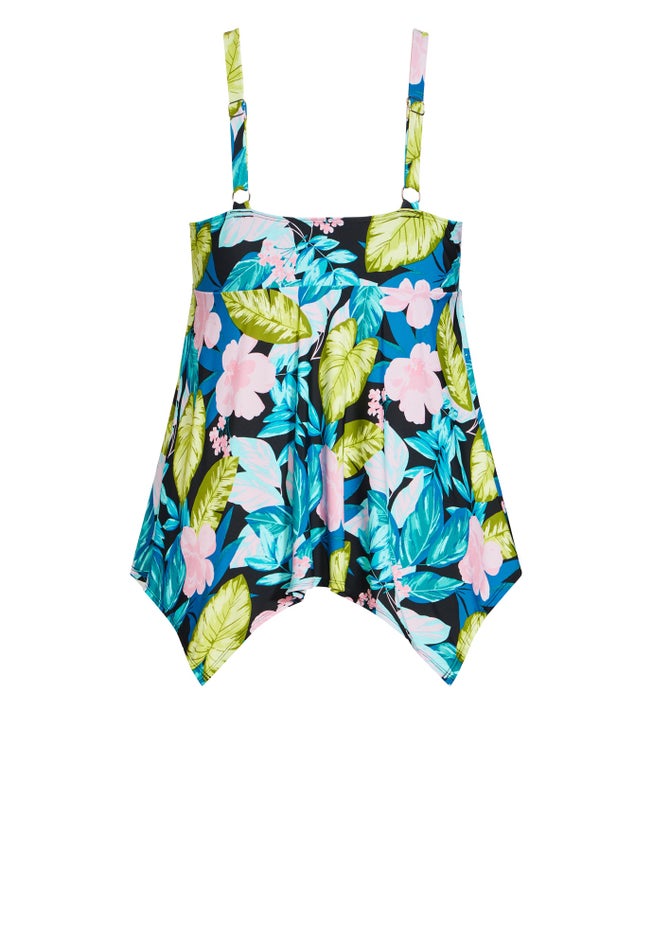 Hanki Print Tankini Top image number 5