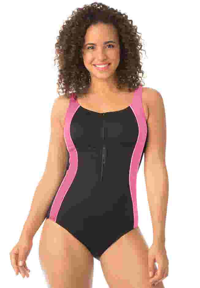 Lycra Xtra Life Zip Swimsuit image number 0