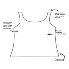Chlorine Resistant Classic Scoop Neck Tankini Top image number null