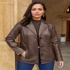 Leather Blazer image number null