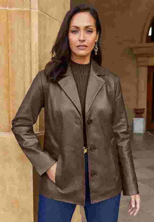 Leather Blazer image number 0