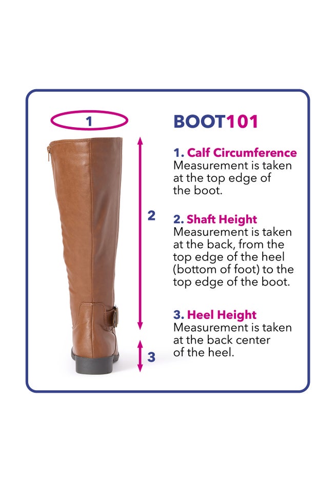 The Donna Tall Wide Calf Leather Boot By Comfortview image number 7