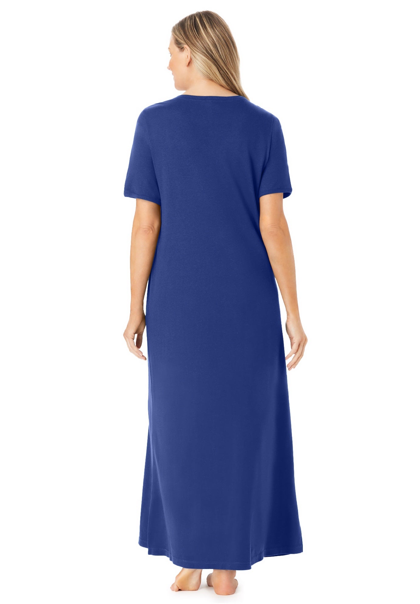 V-Neck Short Sleeve Maxi Lounger image number 1