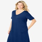 V-NECK SHORT SLEEVE MAXI LOUNGER image number null