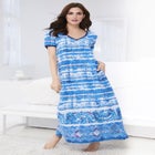 V-Neck Short Sleeve Maxi Lounger image number null