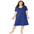 V-Neck Short Sleeve Short T-Shirt Lounger image number null