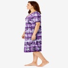 V-Neck Short Sleeve Short T-Shirt Lounger image number 2