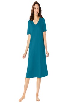 V-Neck Short Sleeve Short T-Shirt Lounger