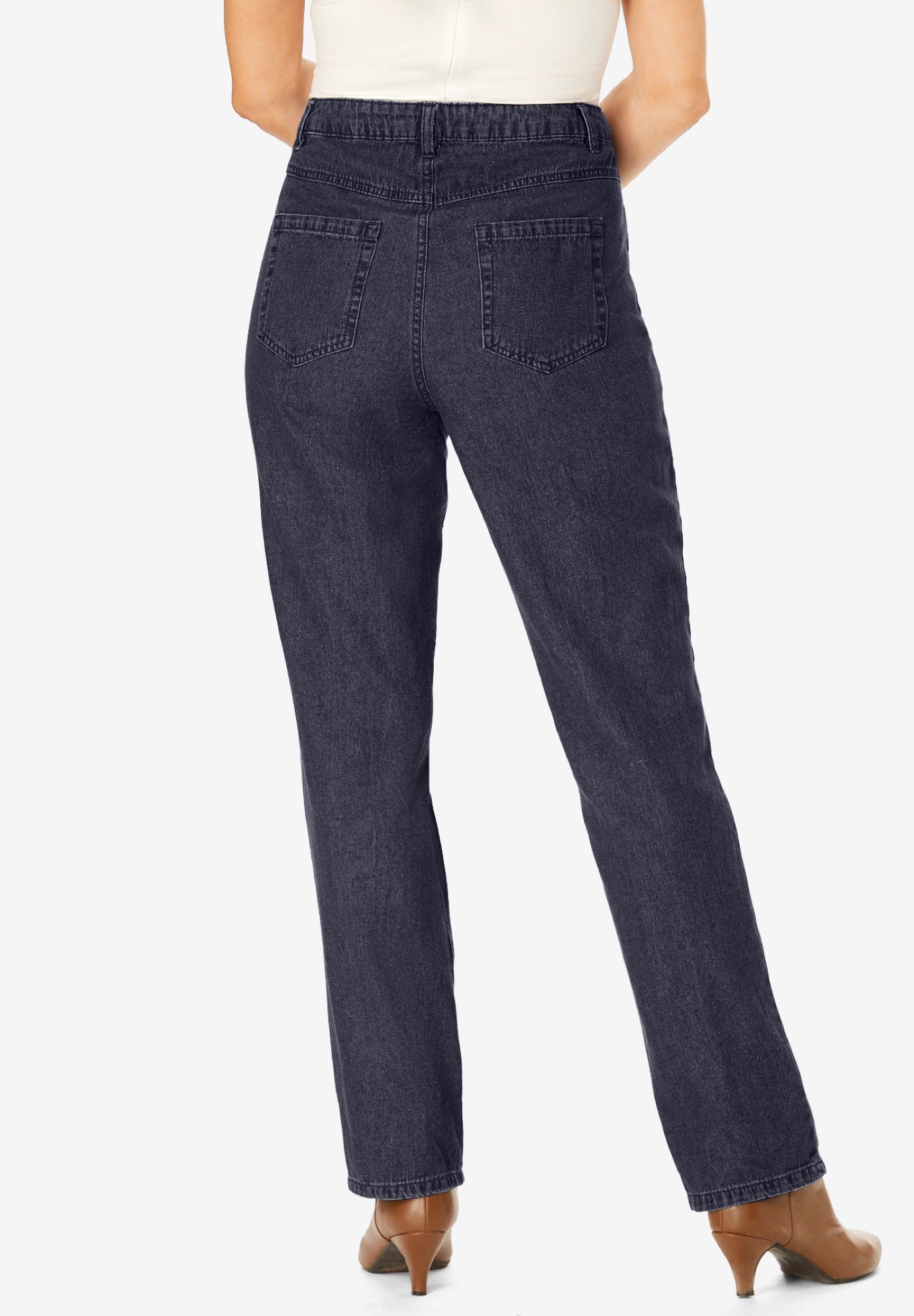 Perfect Relaxed All-Cotton Denim Five-Pocket Jeans image number 1