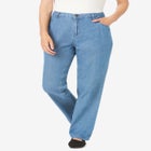 Perfect Relaxed All-Cotton Denim Five-Pocket Jeans image number null