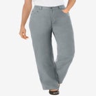 Perfect Relaxed All-Cotton Denim Five-Pocket Jeans image number null