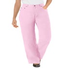 Perfect Relaxed All-Cotton Denim Five-Pocket Jeans image number null