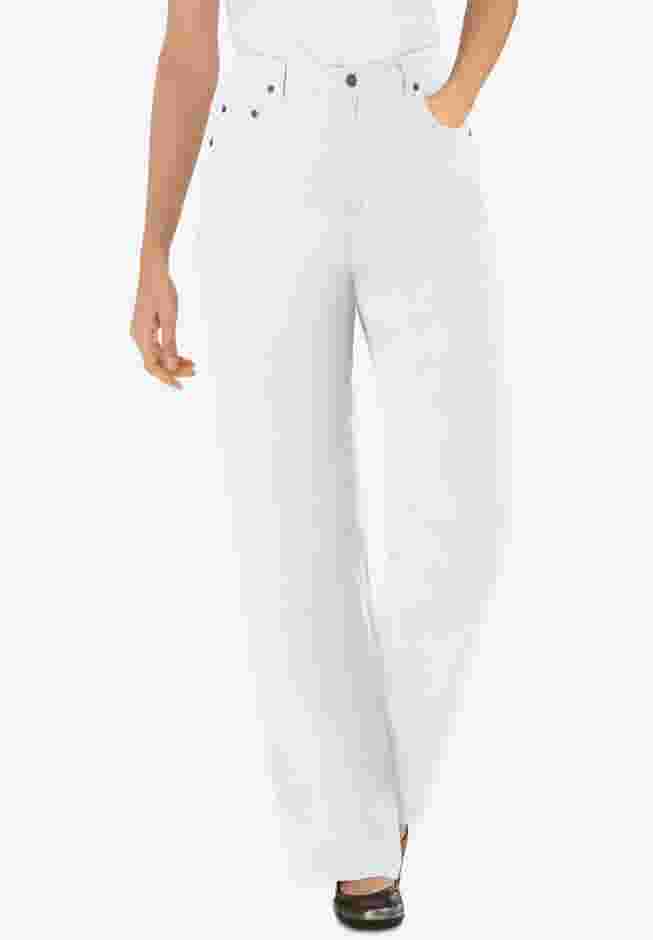 Perfect Relaxed All-Cotton Denim Five-Pocket Jeans image number 0