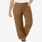 Perfect Relaxed All-Cotton Denim Five-Pocket Jeans image number null