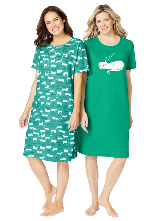 2-Pack Short-Sleeve Sleepshirt image number 5