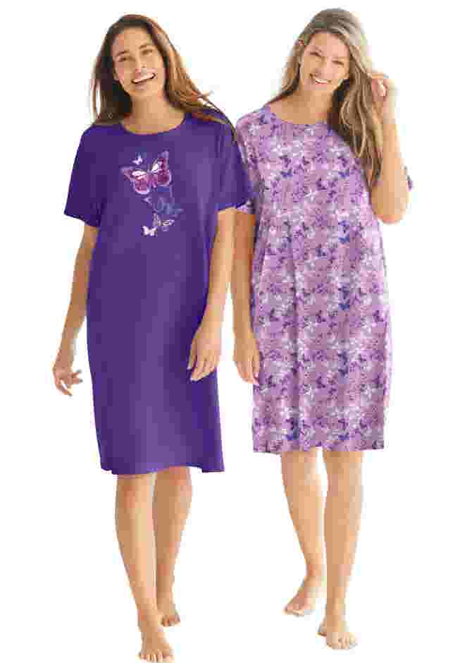 2-Pack Short-Sleeve Sleepshirt image number 3