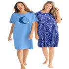 2-Pack Short-Sleeve Sleepshirt image number null